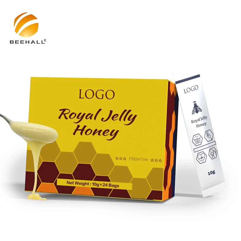 BEEHALL Health Products Exporter HACCP GMP Raw Mix Royal Jelly and Honey