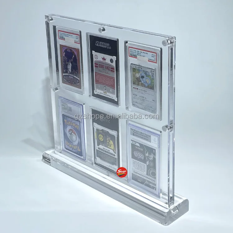 SHP Wholesale Protection Acrl Graded Card Holder  For Trading Sports Baseball Magnetic Graded Card Protector  Display Case
