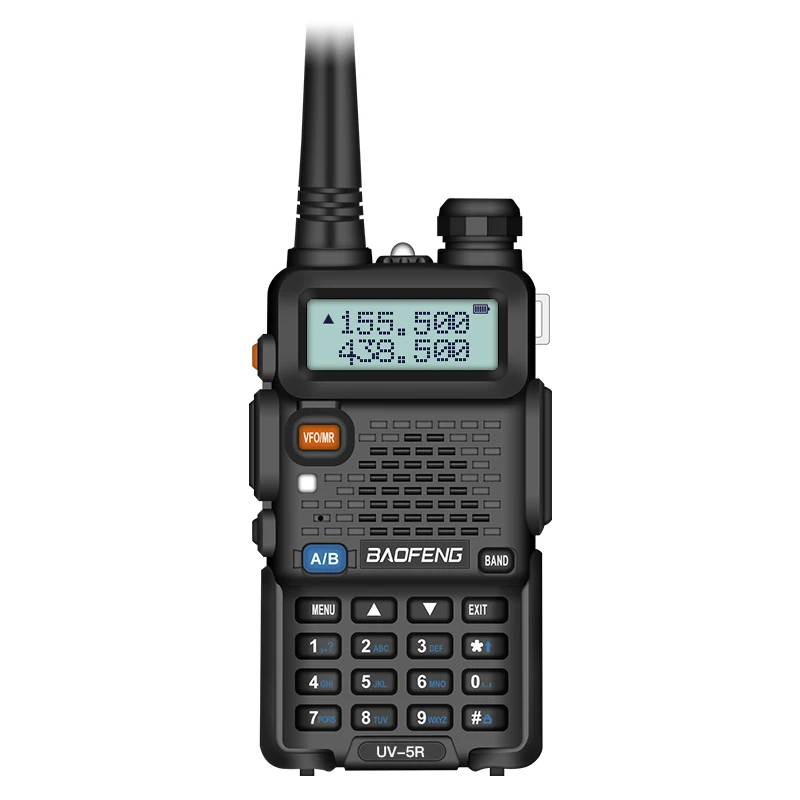 Baofeng Walkie Talkie UV-5R оригинальная Заводская Двухдиапазонная Uhf Vhf с фонариком 5 км дальнее расстояние двусторонний