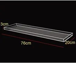 Custom Clear Light Luxury Bath Rack Storage Tray Partition Rack Clear Bathtub Caddy Acrylic Bath Tray