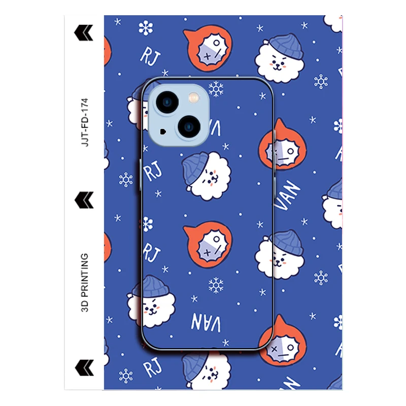 Custom Cartoon Stickers Back Vinyl Phone Stickers for Mobile Phone Decoration