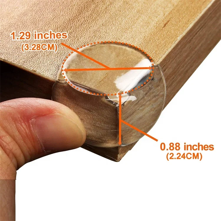 Лидер продаж Amazon, Прозрачный Силиконовый протектор углов для ухода за ребенком