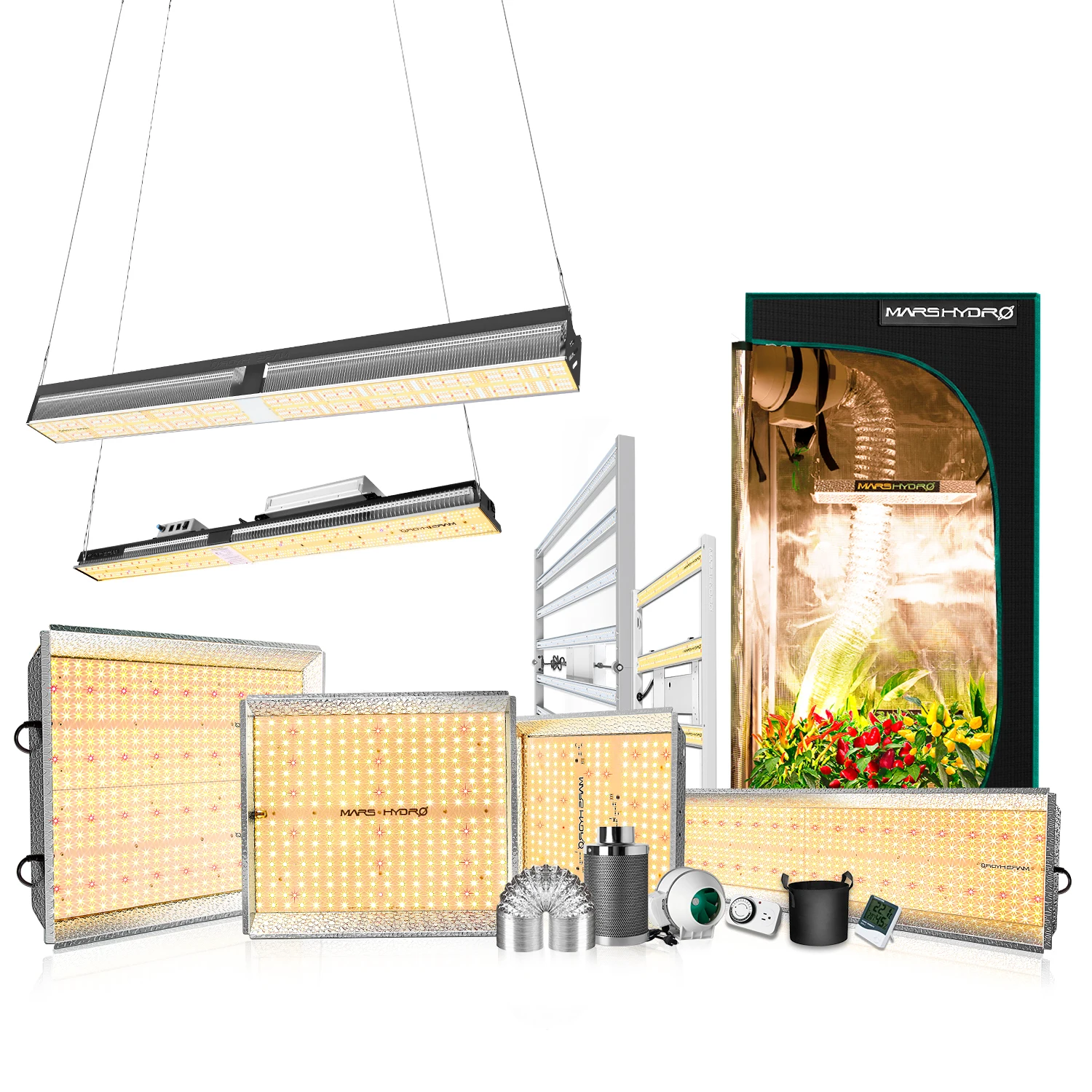  Mars Hydro США/CA /EU склад TS600 выращивания полного спектра Гидропонные Led Grow Light 100w гидропоники системы в