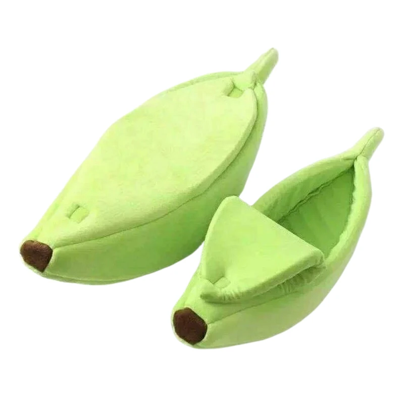 Pet Supplies Pet Bed Plush Banana Shape Cute Cave Pet Dog Bed Luxury Cat bed