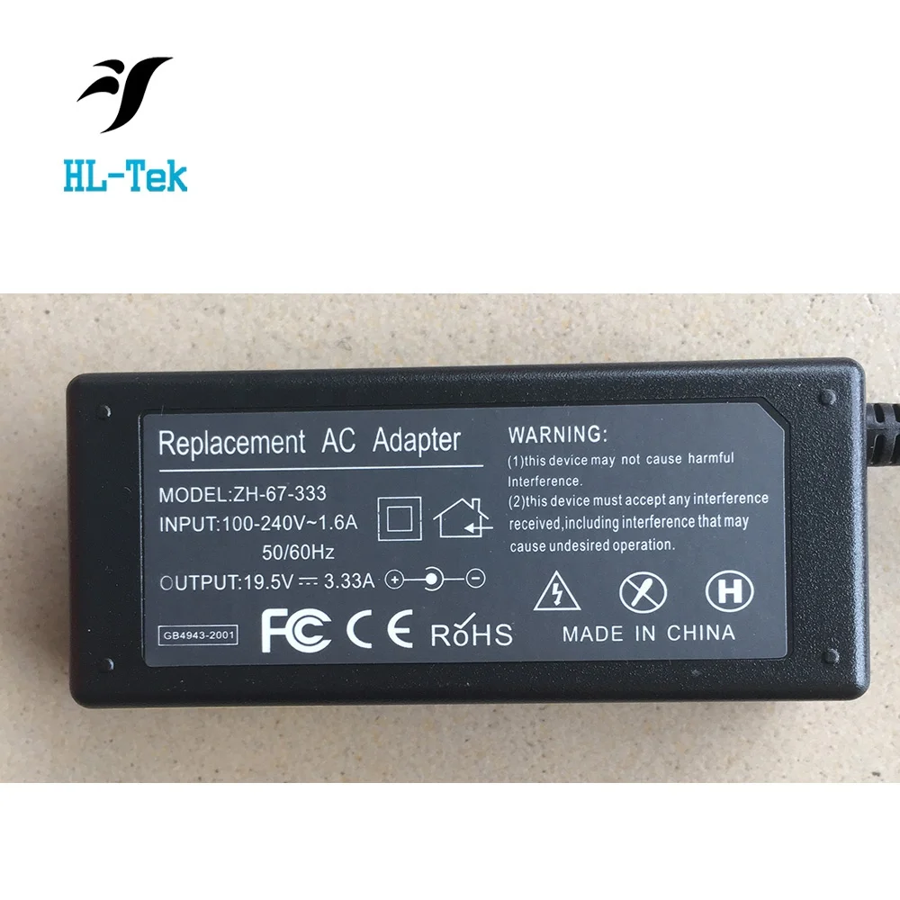 65w notebook adapter for hp ELITEBOOK 745G5 820 G3 840 G4 19.5V 3.33A Blue Pin