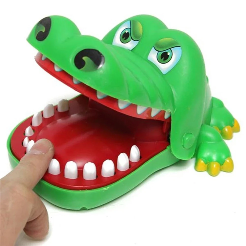 RTSSY-400 2020 Hot Sale New Small Size Crocodile Mouth Dentist Bite Finger Game Funny Gags Toy For Kids Play Fun