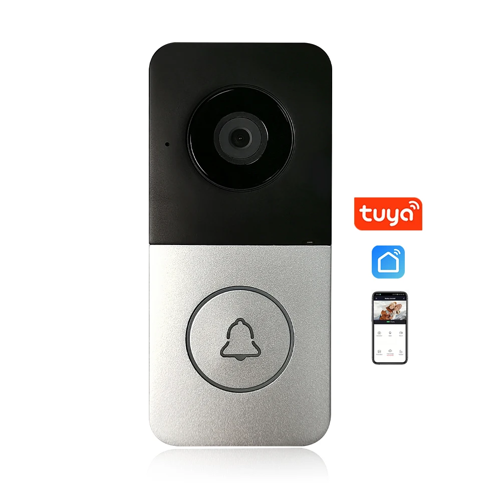 TUYA Video Doorbell WiFi Outdoor Door Bell Camera AC DC Power 1080P Video Door Phone Waterproof IP65 Home Unlock Intercom System