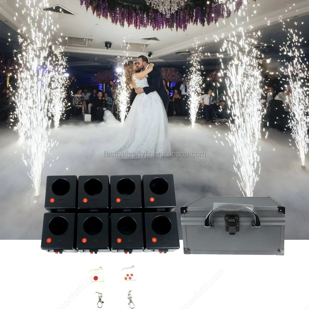 Wedding Marriage Bride Couple Entry First Dance D08 Remote control cold fountain base firework machine pyrotechnic firing system