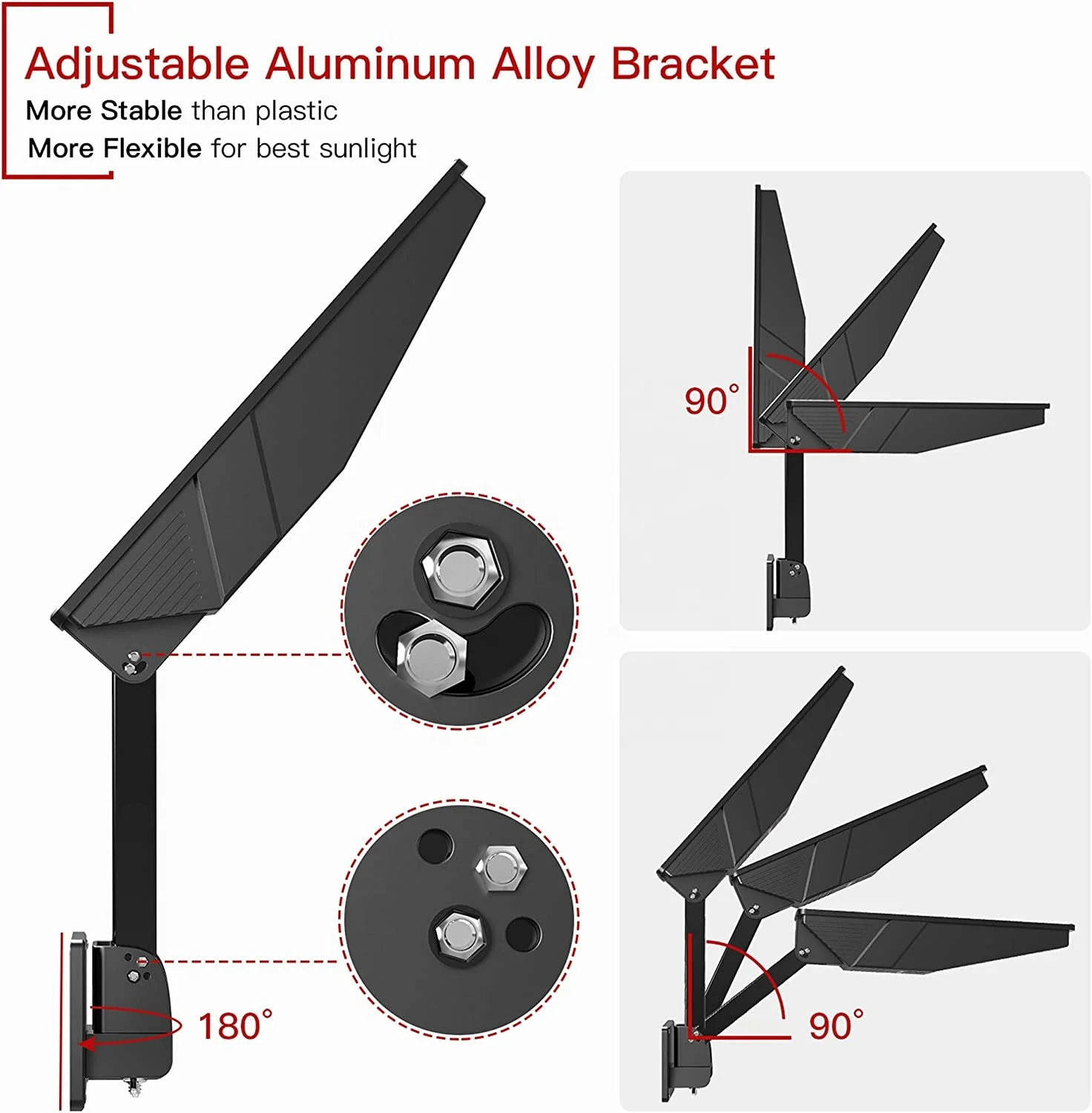 JACKYLED 1000LM Motion Sensor garden security outdoor led solar outdoor lighting wall lights