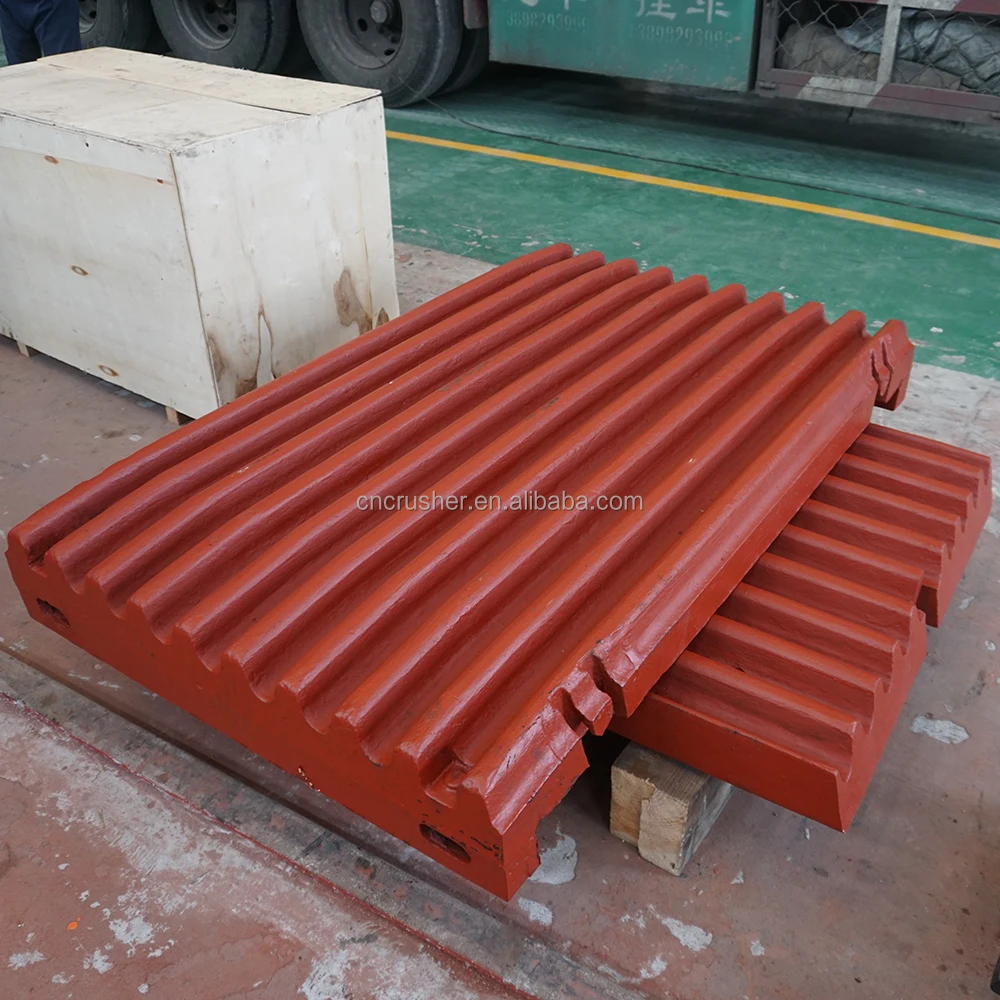 Customized Active Mn13 jaw plate Oem Jaw crusher spare part jaw plate