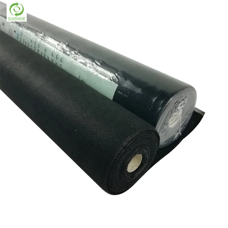 50gsm black white color spunbond agriculture weed blocker pp non woven fabric mat