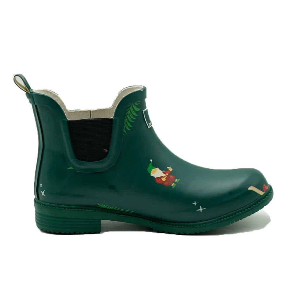 Fashion ladies rain boots rubber waterproof ankle garden shoes