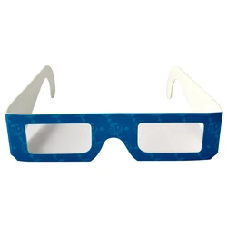 Paper  Anaglyph  Chromadepth Glasses Disposable With Customized Printing