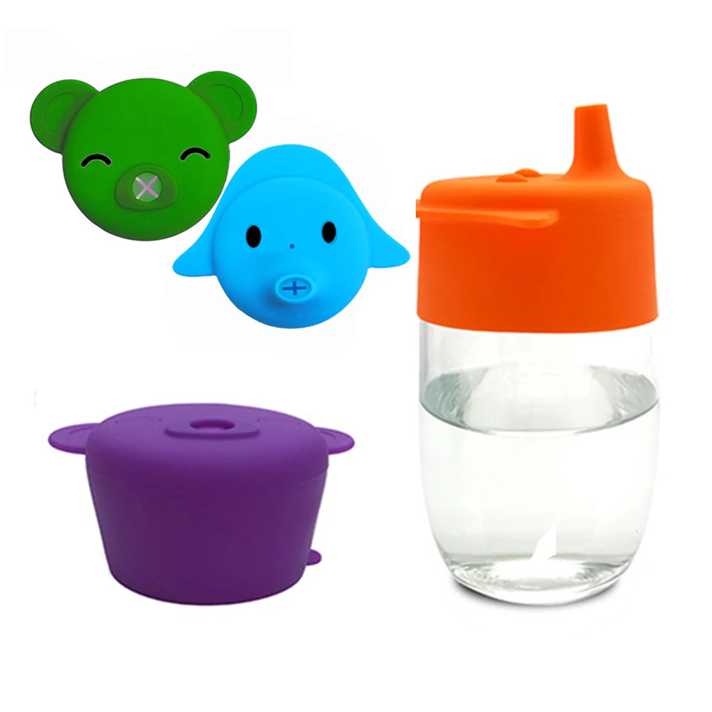2022 NEW silicone lid drink protection Cup Lids Cover Reusable Babies Toddlers Silicone Drink Cup Mug Cover Lids for kids