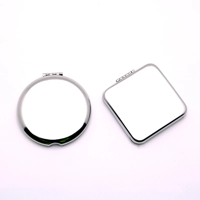 High quality Stainless Steel Folding Cosmetic Makeup Wholesale Mirror de poche  Personalized Pocket Mirror