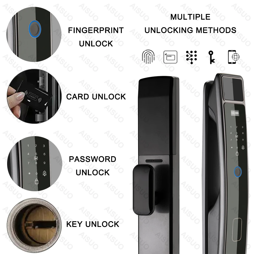 TUYA WIFI APP Impressão Digital Wifi Bloqueio Keyless Biométrico Smart Lock