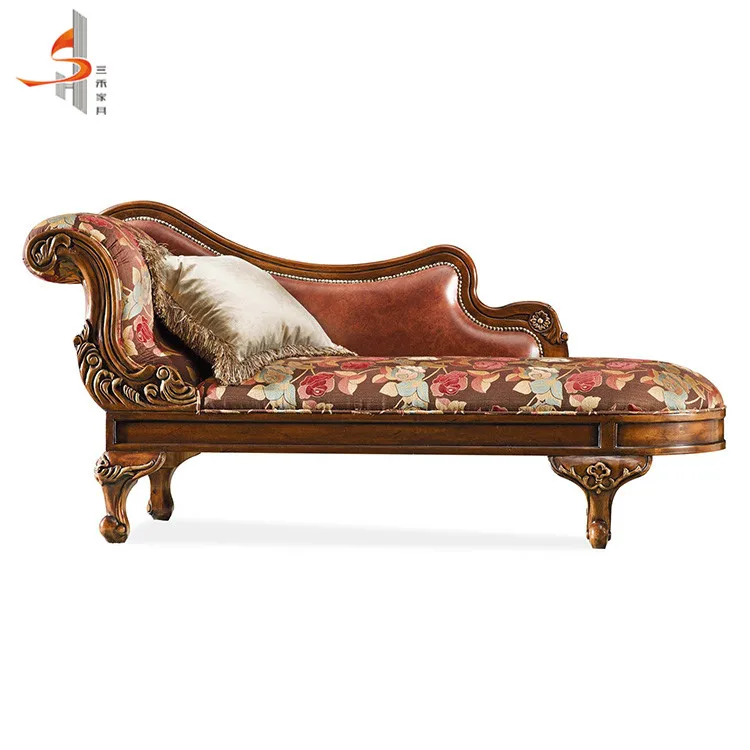 Foshan manufacturer oem french design leather chaise lounge suite sofa set