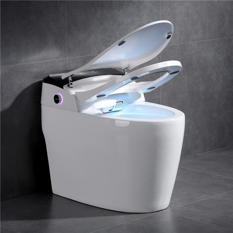 
China luxury full funtion self cleaning heated automatic siphonic electronic closestool bidet wc intelligent smart toilet bowl 