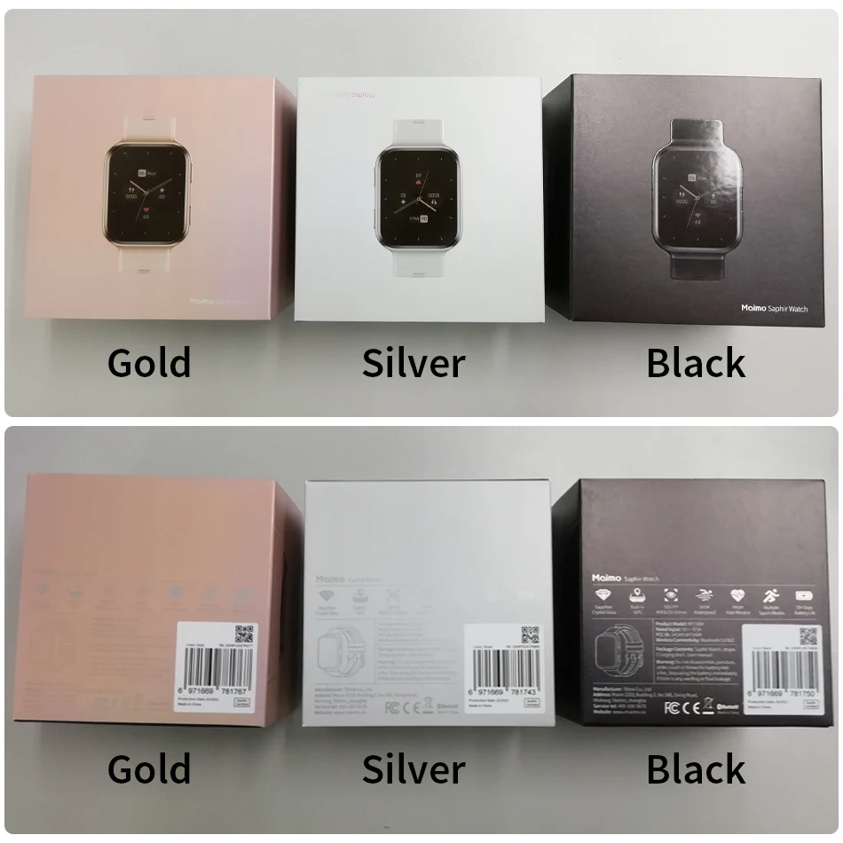 BT Waterproof Pressure Activity Fitness Tracker Band Body Temperature Smart Watch Unisex