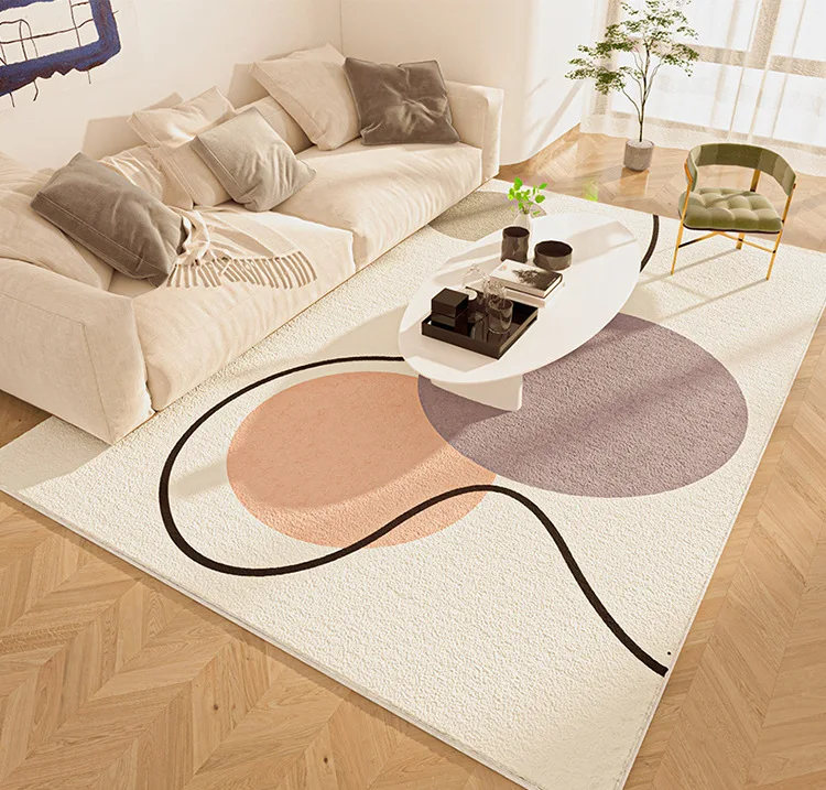 Modern Simplicity Living Room Bedroom Floor Mats Popular Printed Fur Rugs Soft Faux Sheepskin Carpets and Rugs