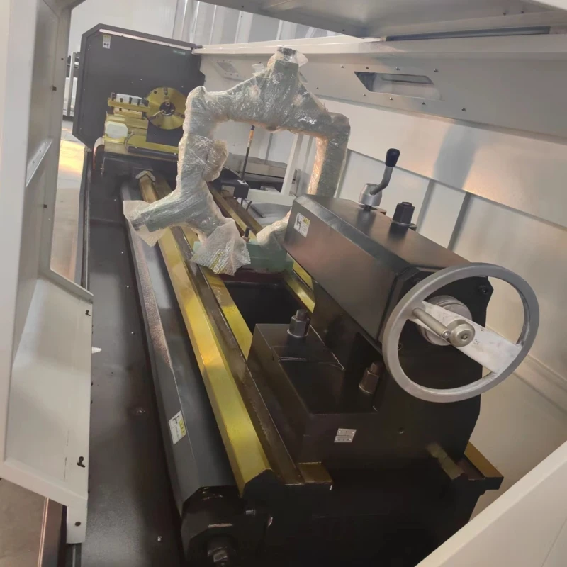 Сверхмощный универсальный плоский токарный станок с ЧПУ CK6136 металлический маленький горизонтальный бесступенчатая переменная скорость