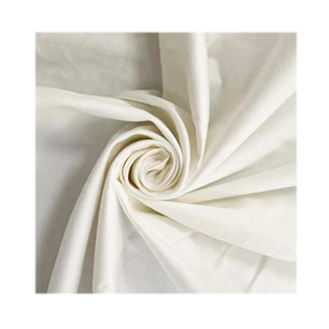 100s X 100s/ 250 X 250 100% Raw Cotton down proof Fabric Material In Satin Style