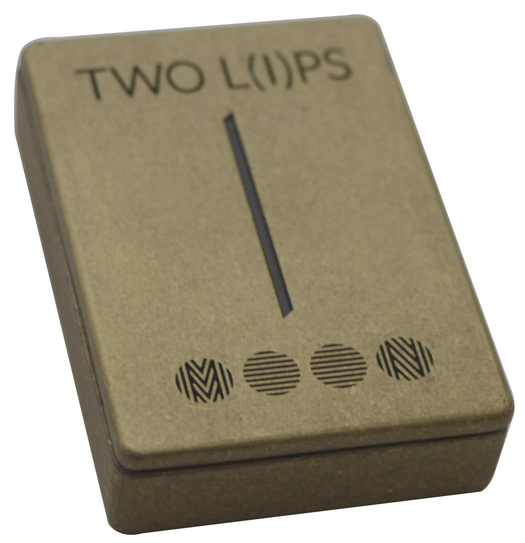 antique brass rectangular shape solid perfume case