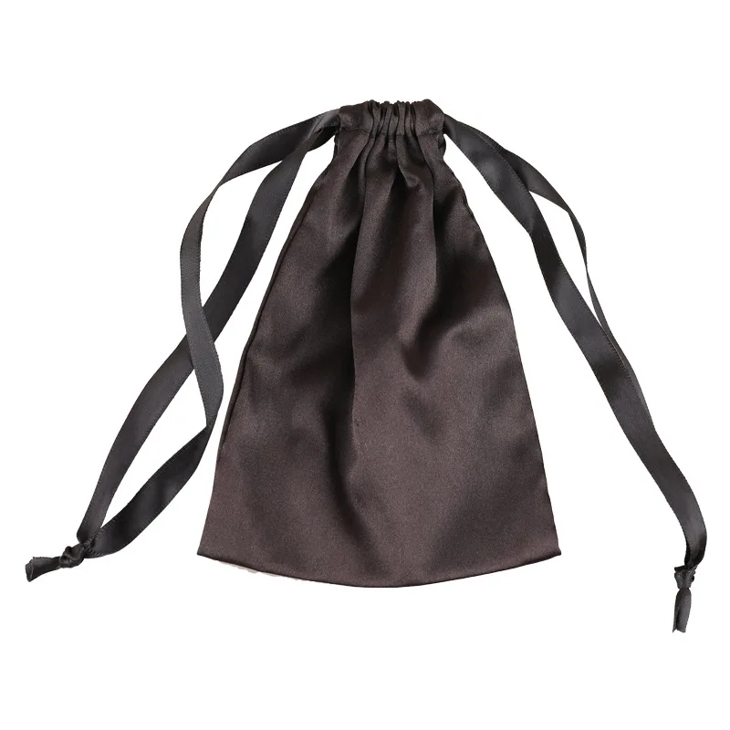 Stain Silk Eye Mask Bag for Travel Silk Eyemask Solid Color Fashion Customize Logo 12*18cm Sleep Mask Pouch Bag Package