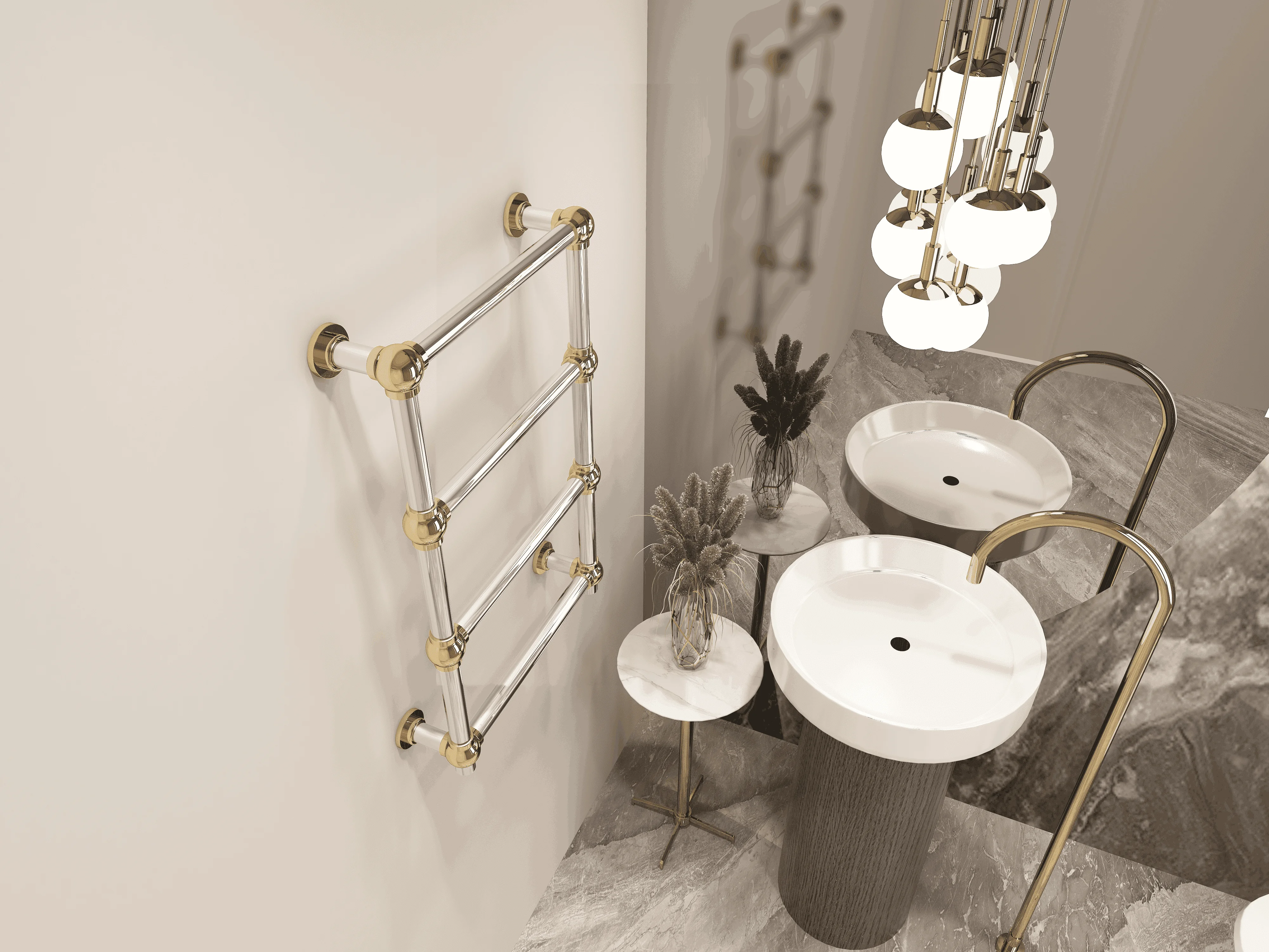 OEM Bathroom Accessories Electric Heated Towel Rack Radiator Towel Warmer