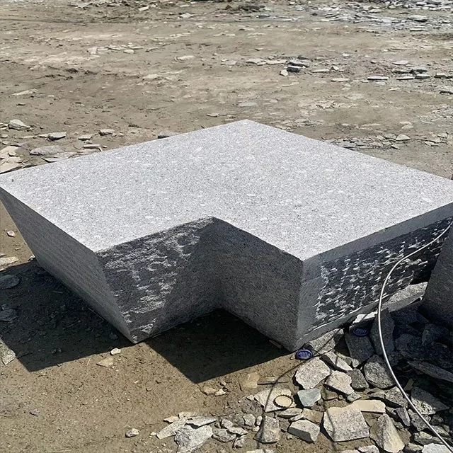 China Grey Granite Wall Stone Retaining Wall Block