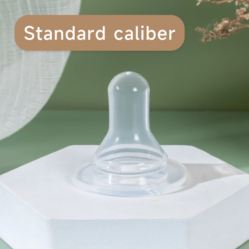 BPA Free Natural Flexible Soft Silicone Soother Replacement Standard Mouth Baby Bottle Nipple Teat Suitable