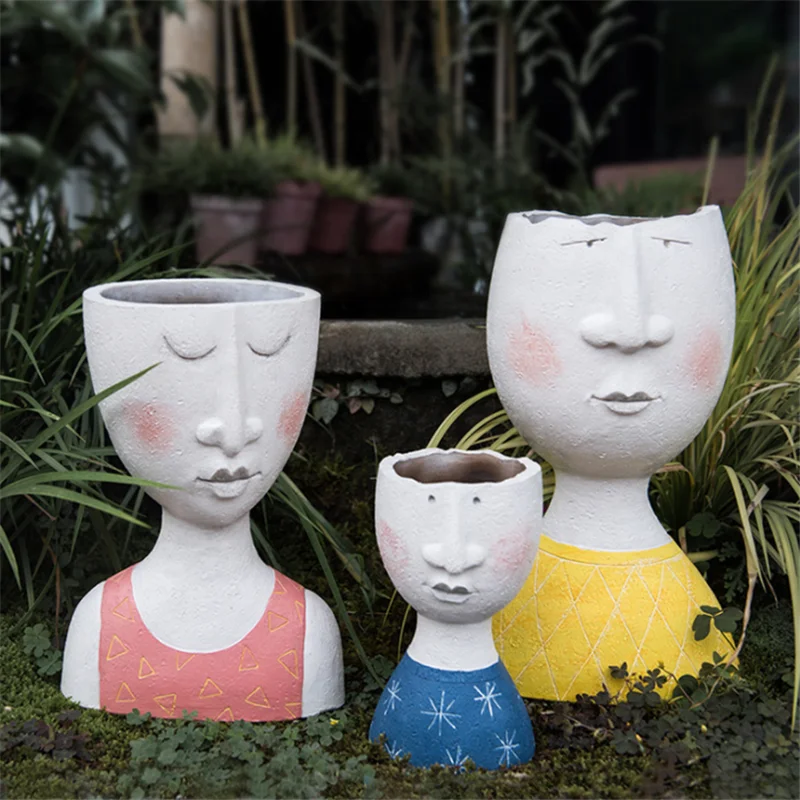 Счастье домашнее искусство портрет скульптура Смола сушеные цветы вазы