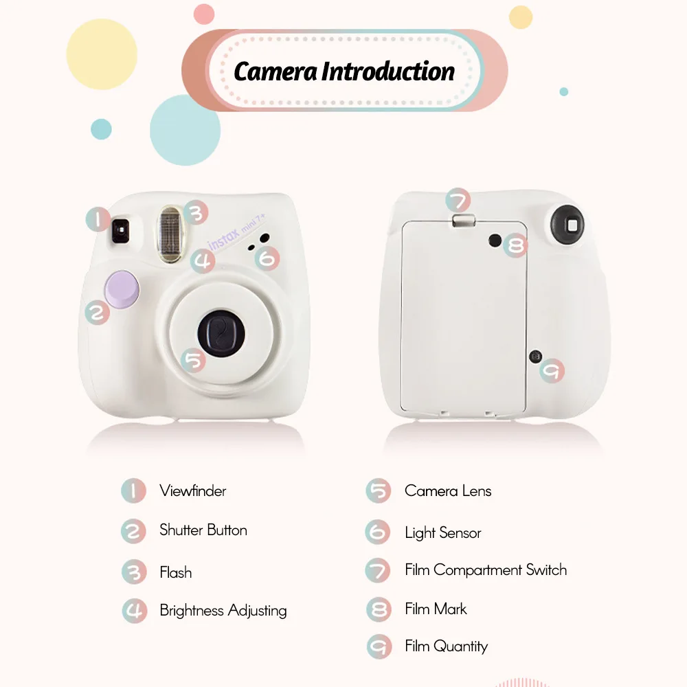 One Shot Camera Instant Film Texture Vintage Photo One Shot Camera