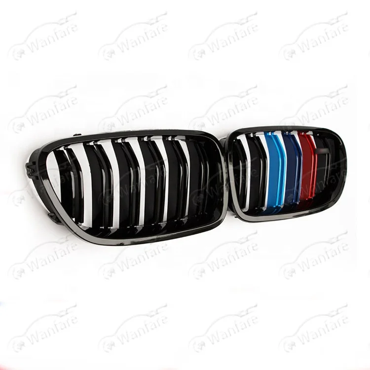ABS GLOSSY FRONT BUMPER GRILL FOR 2010-2015 BMW 5 SERIES F10 F18