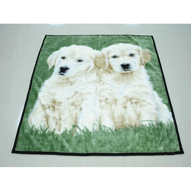 
Stock Wholesale 3d Animal Patterns Winter Warm Animal Printed Mink Blanket 