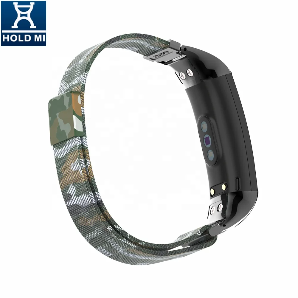 ODM HOLDMI 7084 series high quality army green Camouflage milanese band strap for HUAWEI band 4