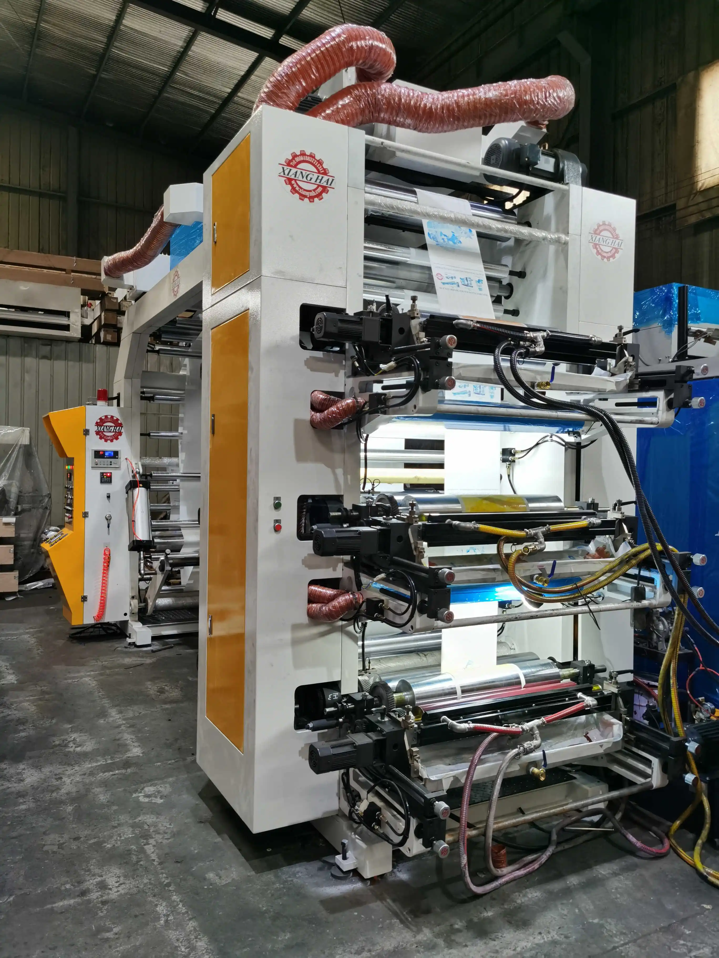 High Speed pp opp pe  plastic film  bag paper belt  Flexo Printing Machine