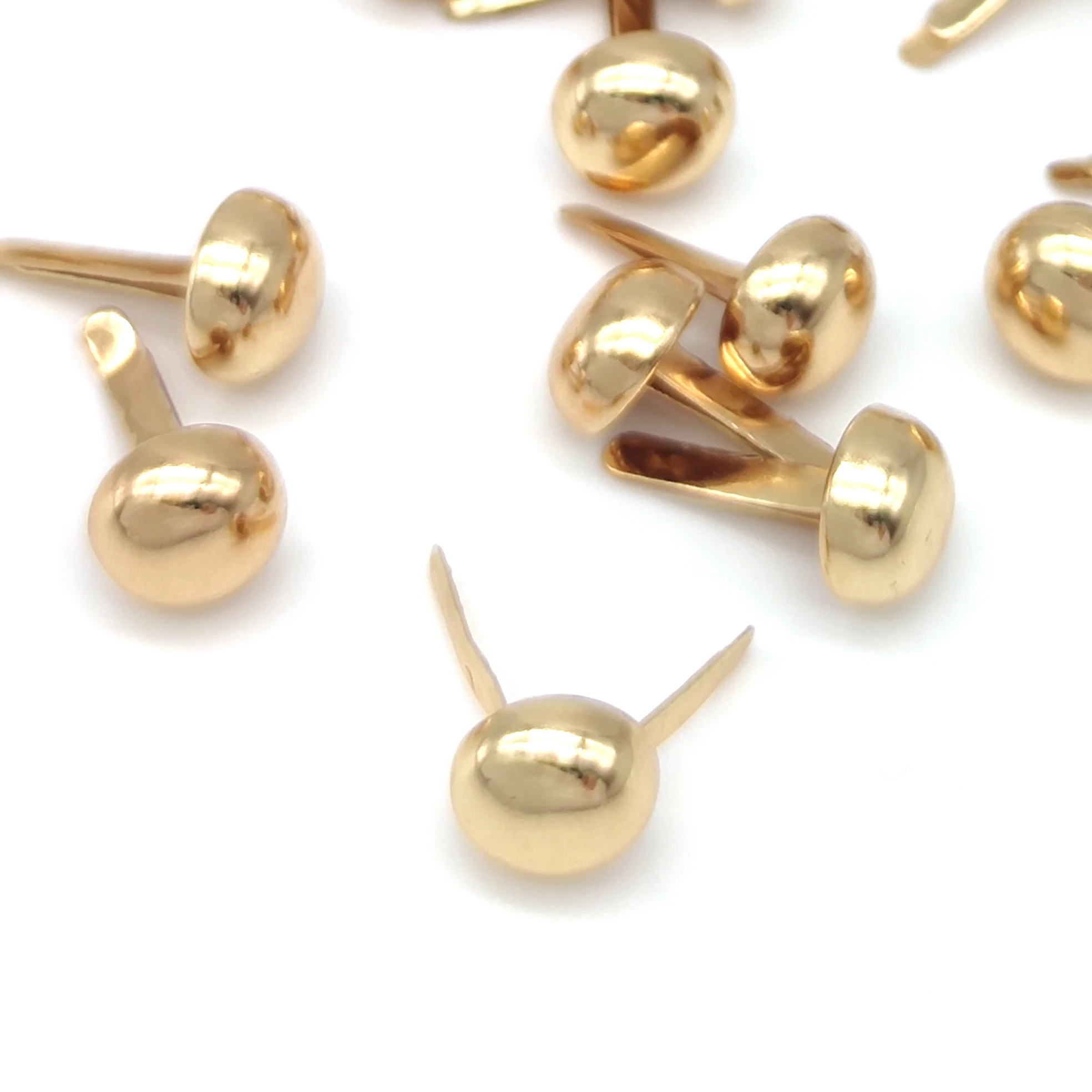Brass Rose Gold Mushrooms Rivet Leather RivetMetal Studs Solid Metal Bottom Rivets For Bag