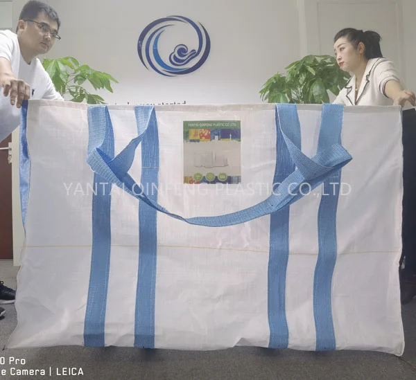 Customized Pp Bulk Bag 1250kg for Coal Jumbo Bag Carbon black Super sacks bag 1 ton dimension cement Container packaging FIBC