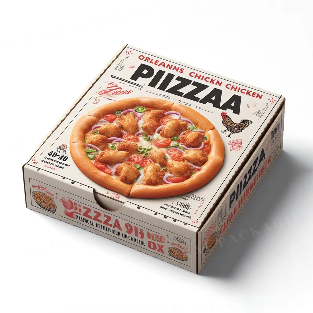 10 12 14 Inch Rectangular Pizza Box Custom Wholesale Food Grade Paper Packaging Box for Pizza