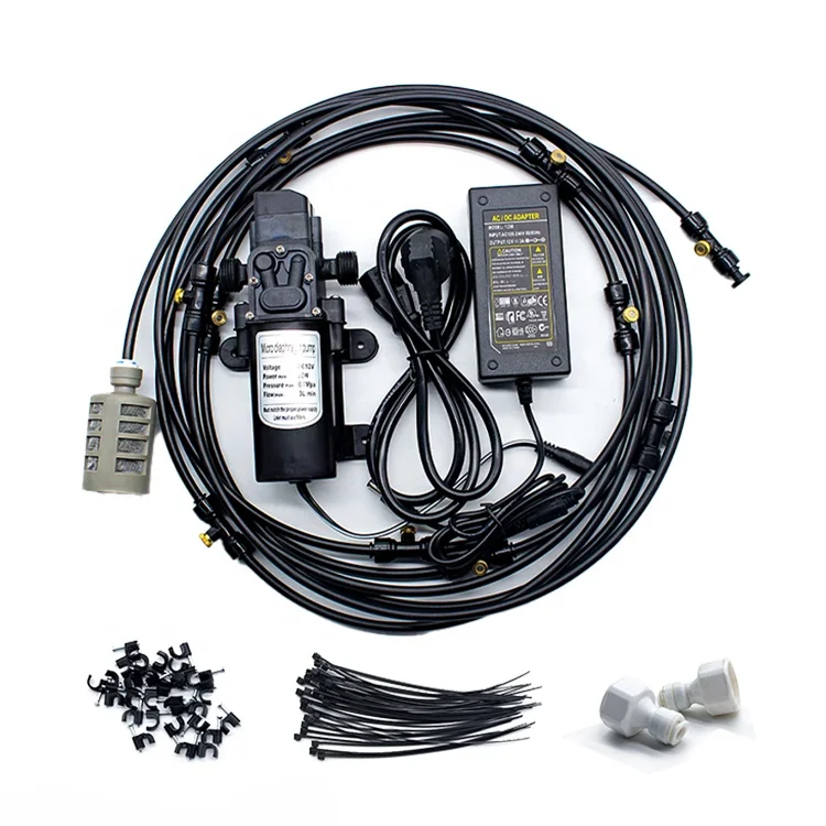 Customize Greenhouse Misting Cooling System with Pump Outdoor Sprayer Brass Nozzle
