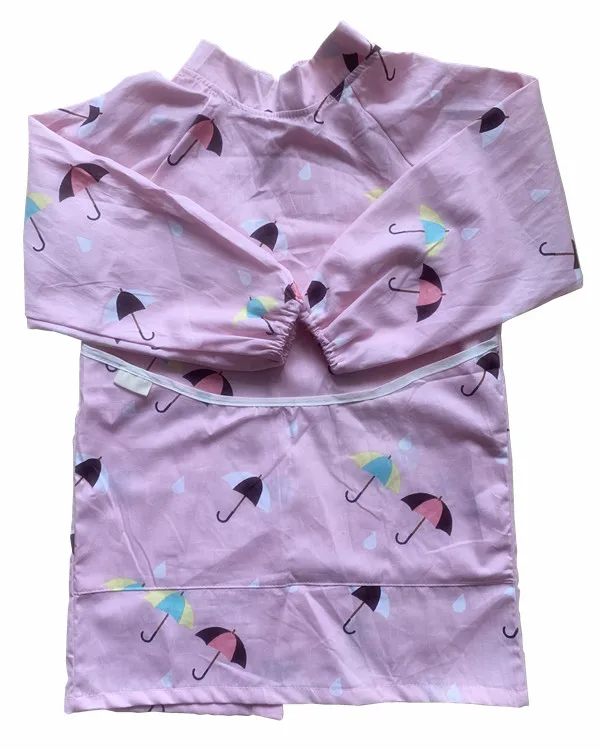 
Long Sleeve 100% Cotton Feeding Baby Bibs 