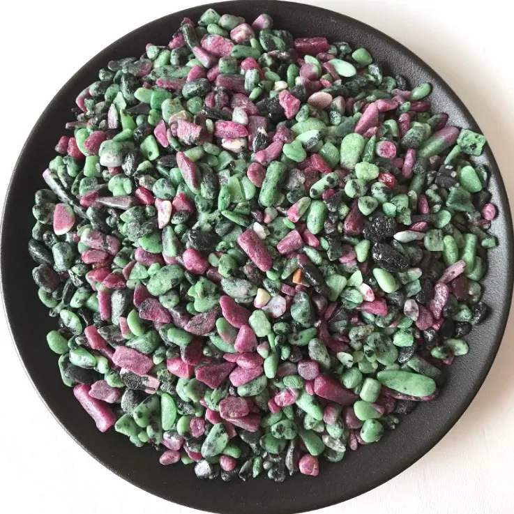 Wholesale natural bulk crystal healing stone gravel ruby zoisite crystal chips