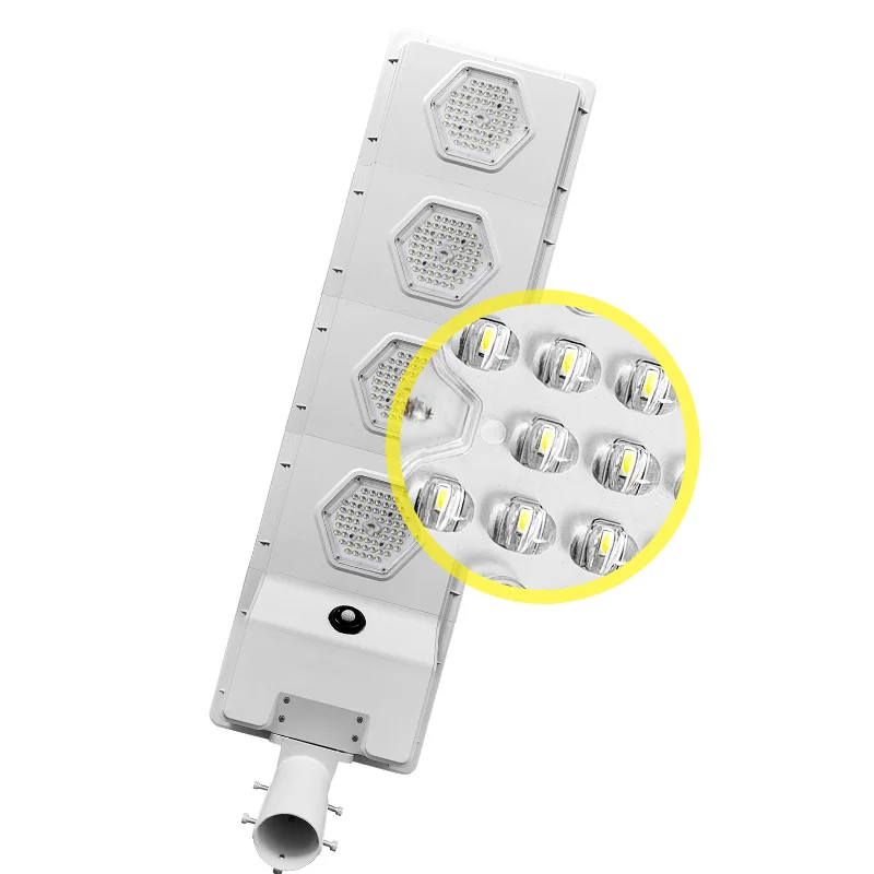 Outdoor Solar Lamp 4 Light Mode Waterproof Motion Sensor Garden Lighting Aluminum Solar Street Light