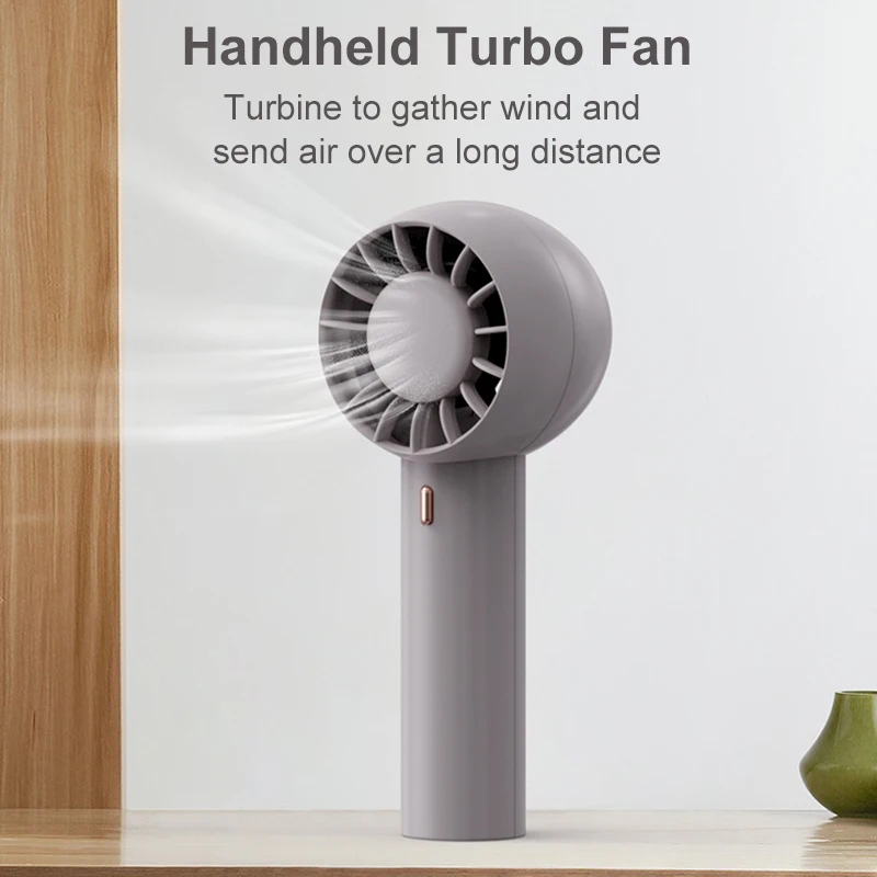 Factory Direct Sales rechargeable cooling fan 1200mAh Type-C portable electric fans portable gift hand mini fan