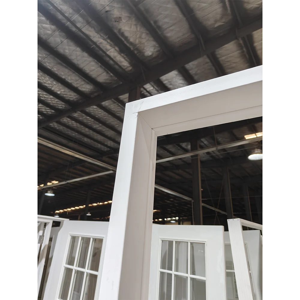 American 9 lite top 3 panel steel front door Residential Entry Doors