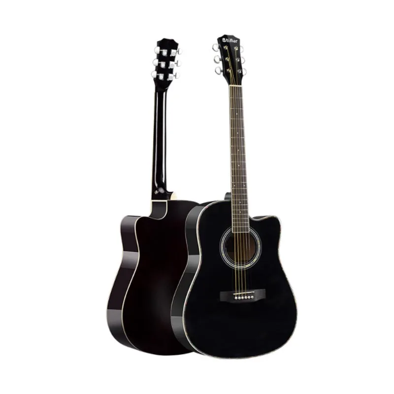 Hot selling guitar high quality colorful 41 inch Basswood acoustic guitar for beginner