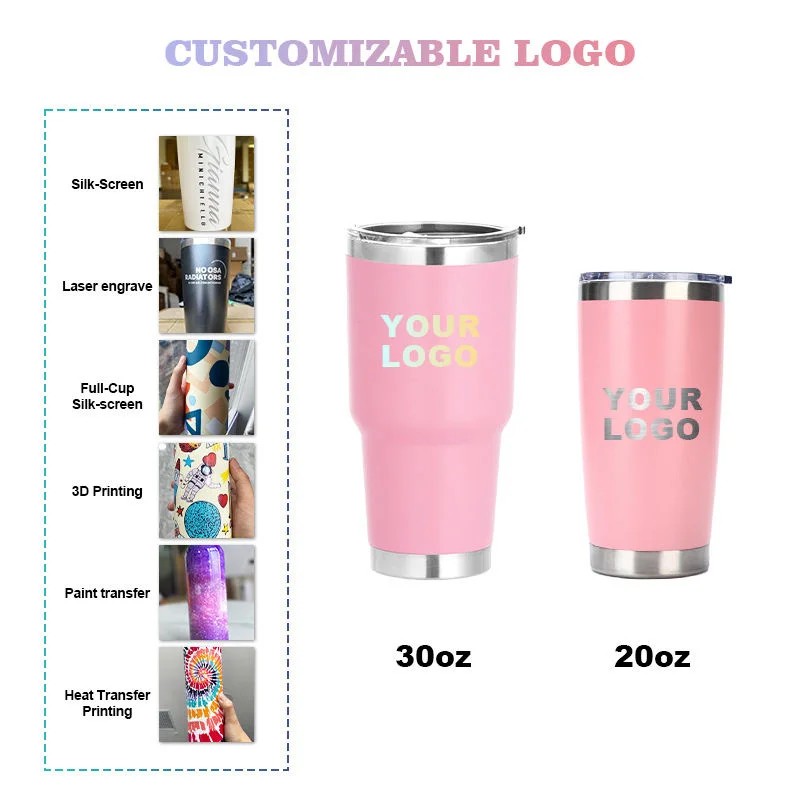 Gint Wholesale Coffee Mug Double Walled Stainless Steel Tumbler Cups Vacuum Insulated Travel Coffee Tumbler with Straw