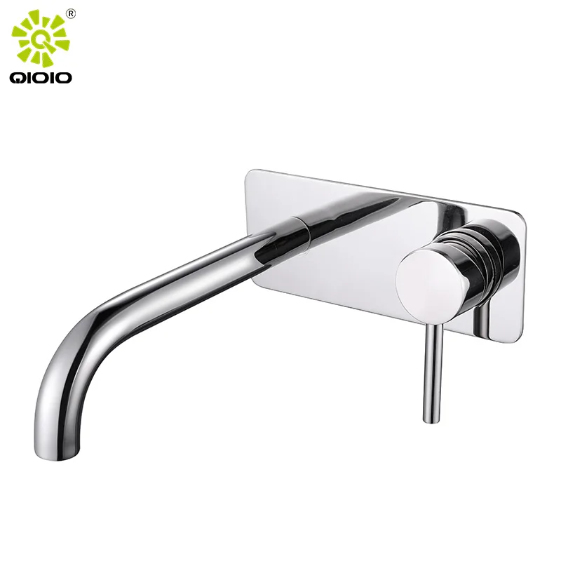 Lead free SUS304 stainless steel PVD brush rose gold panel hot cold concealed mixer tap