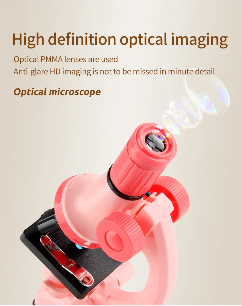 1200X Magnification Microscope Science Experiment Kids Toys students Brain Development Educational Explore nature Toys
